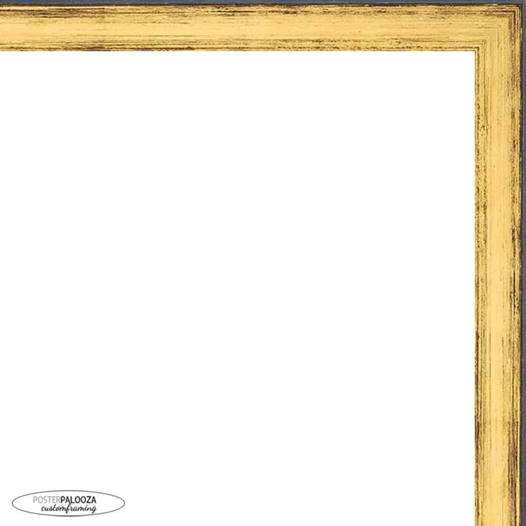 Poster Palooza 17x23 Gold Shadowbox Frame - Shadow Box Frame Interior Size 17x23 by 1.25 Inches Deep - Gold Frame Made to Display Items Up to 1.25 Inches Deep! Includes Shatter Resistant Acrylic, Backing, Hardware