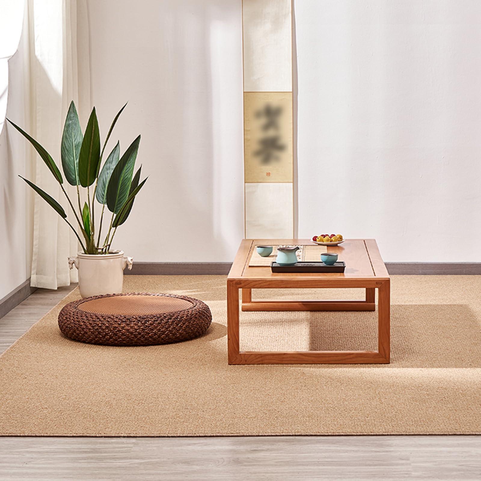 LXURY LXURY Low Height Coffee Table, Japanese Tea Table, Japanese Table for Floor Sitting Dining, Suitable for Tea Room, Balcony, Living Room, 100*50*38cm