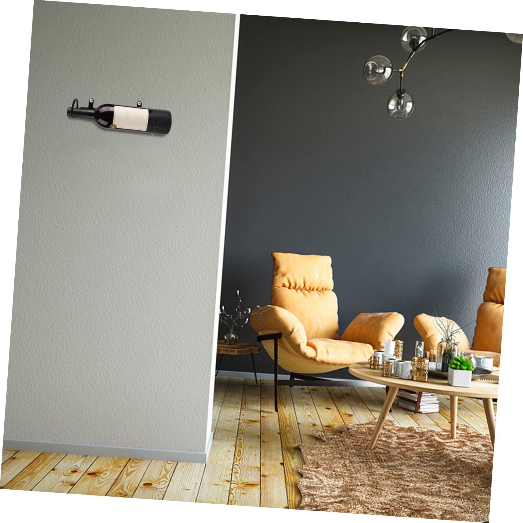 MAGICLULU MAGICLULU Iron Wine Bottle Holder Wall-Mounted Rack Wine Decanter Hanger Decorative Wine Display Elegant Home Accessory