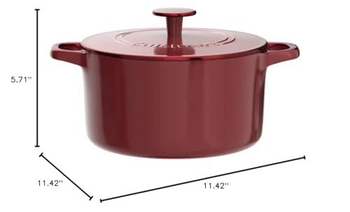 Cuisinart Cuisinart Chef\'s Classic Enameled Cast Iron Round Covered Casserole (Cardinal Red, 5- Quart)