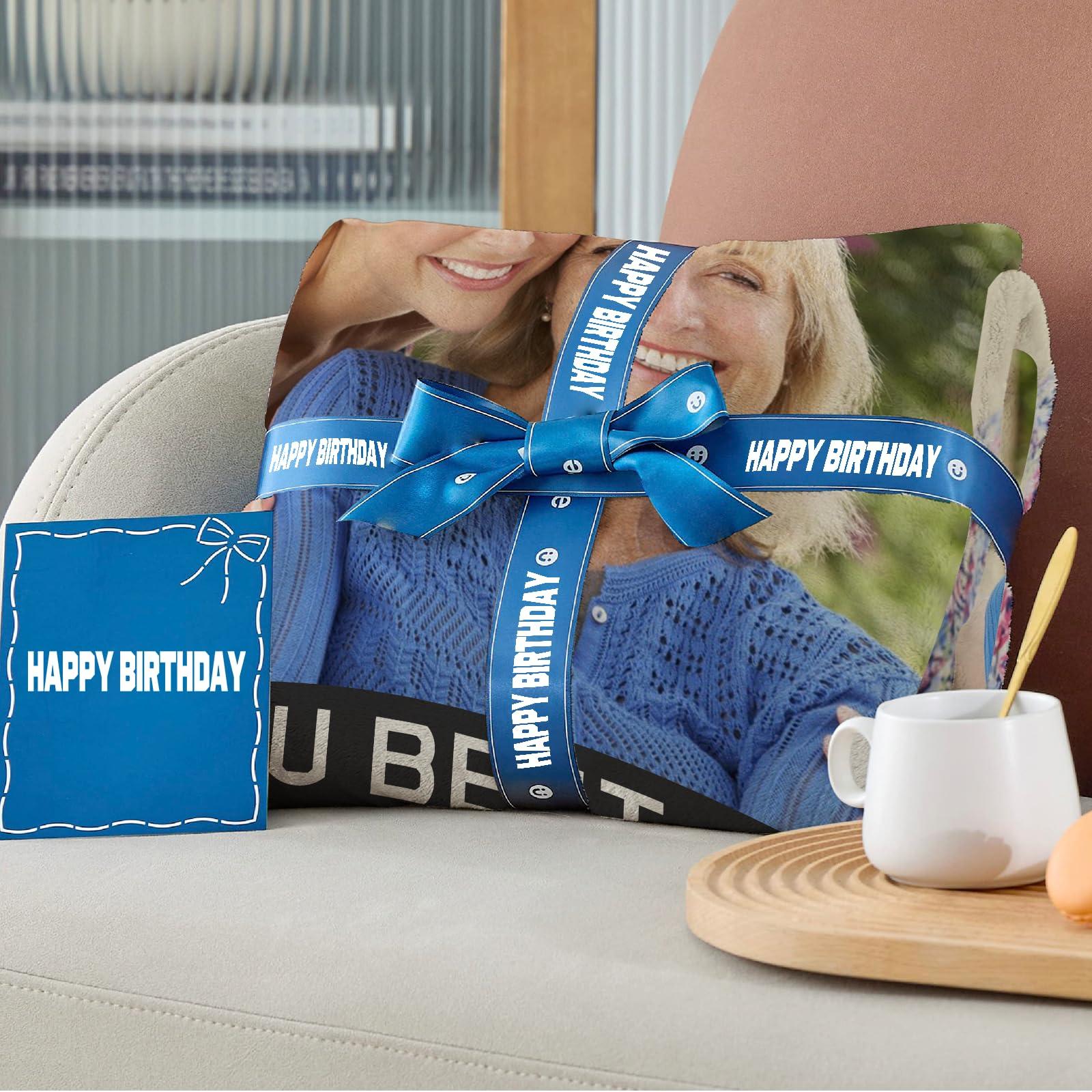 Generic Generic Mom Blanket for Mother Custom Photo Blanket with Photos Personalized Soft Flannel Mothers Blanket Birthday Gifts for Mother 50x60 Inch