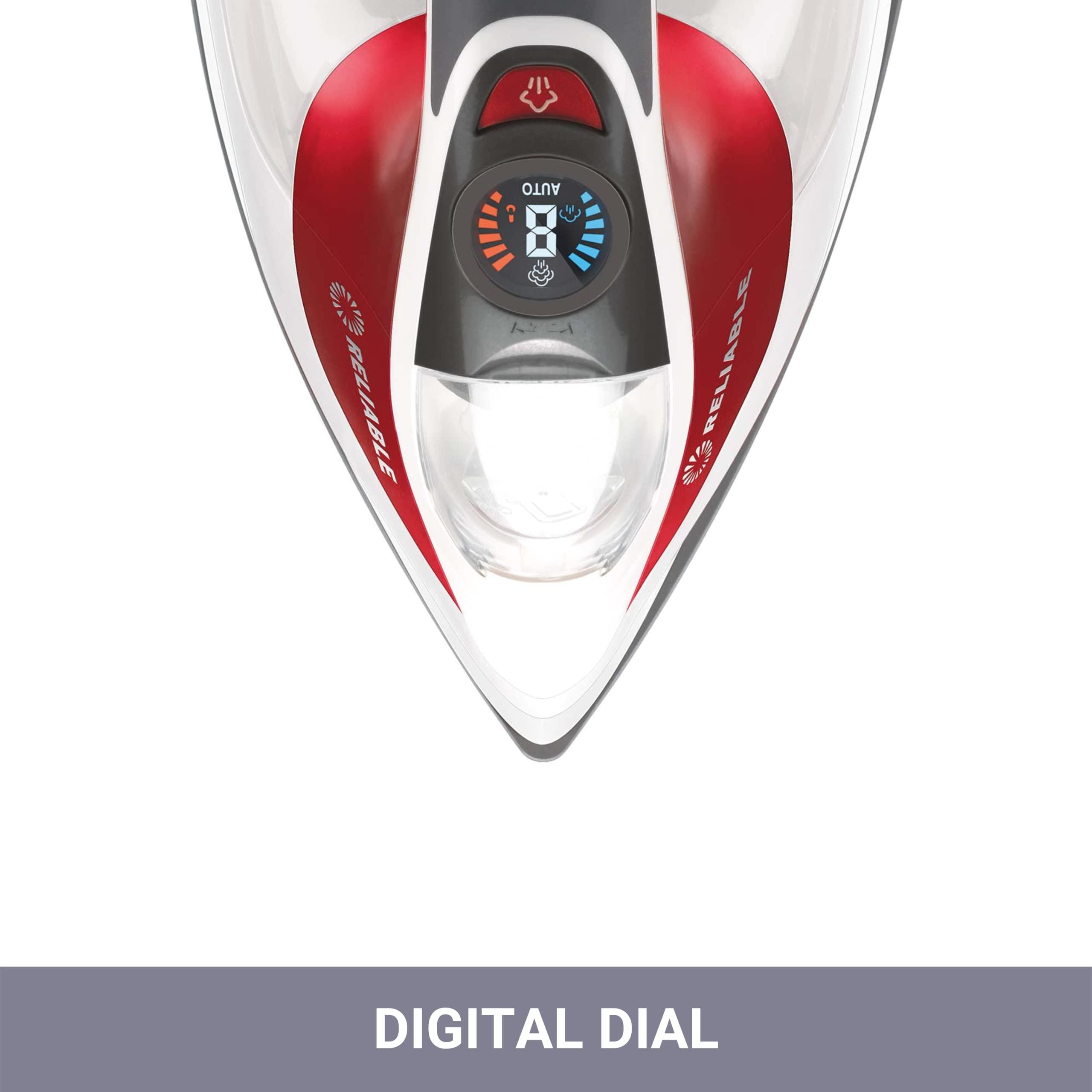 Reliable Reliable Velocity 270IR Steam Iron - Auto Control Compact Vapor Generator with Sensor Technology, Patented Technology for Continuous Steam, Zero Leaks, Perfect Temperature, 8 Programmable Setting