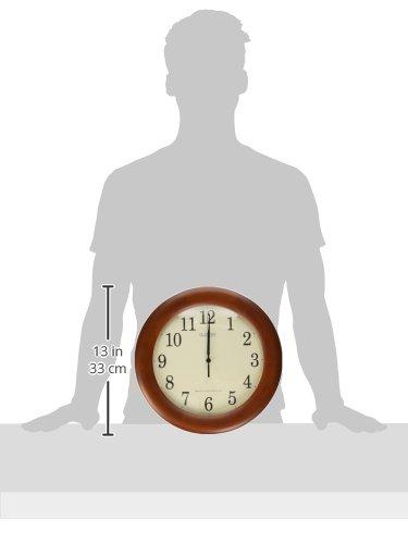 La Crosse Technology La Crosse Technology 12.5 Inch Cherry Wood Atomic Analog Clock (WT-3122A-INT)