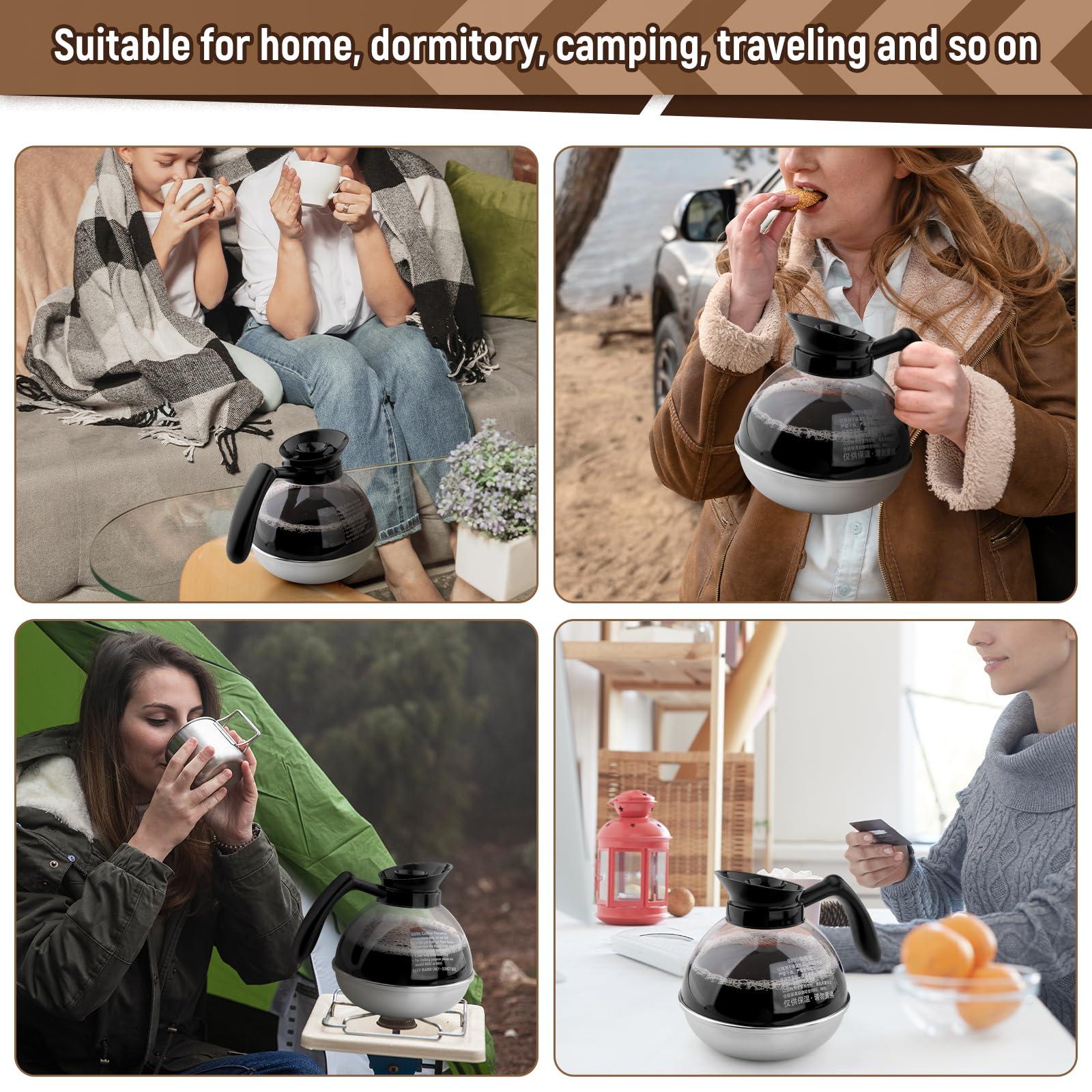 Gazechimp Coffee Decanter Pot Replacement Carafe,Coffee Carafe Coffee Kettle for Restaurant