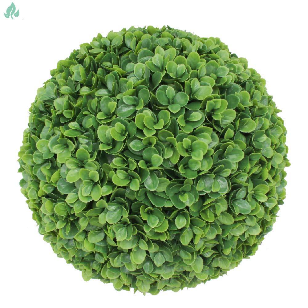 SunnyRoyal SunnyRoyal Topiary Ball Artificial Outdoor Boxwood Balls Topiary Lifelike Plants, Round Topiary for Indoor/Outdoor Decore, Lechguguilla 15 Inch, 3 Pieces