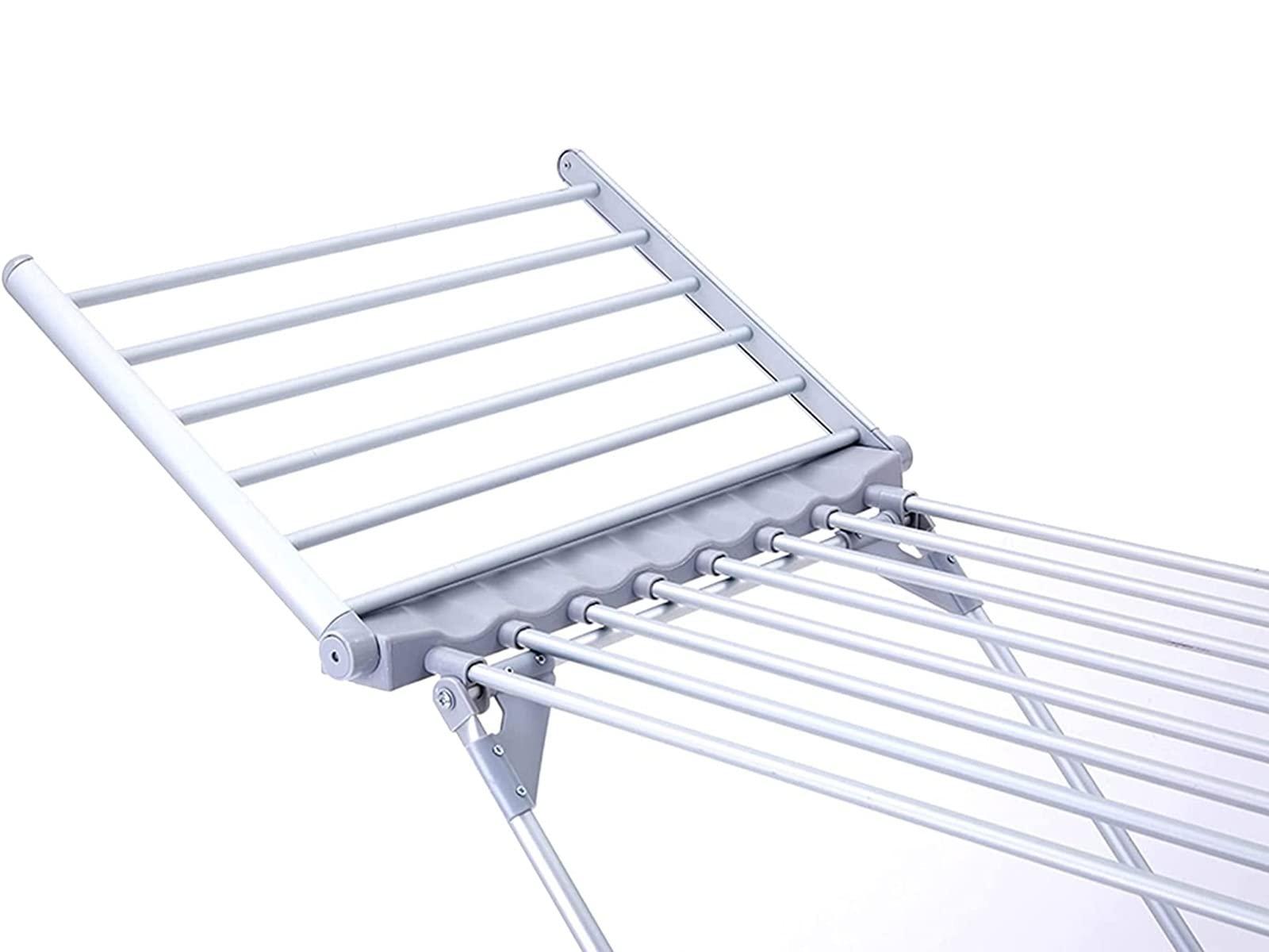 GWWGWW Home Electric Clothes Dryer, Foldable Clothes Drying Rack Machine, Fast Dry Clothing Drying Heater, Aluminium Clothes Airer Hanger, Load 15KG