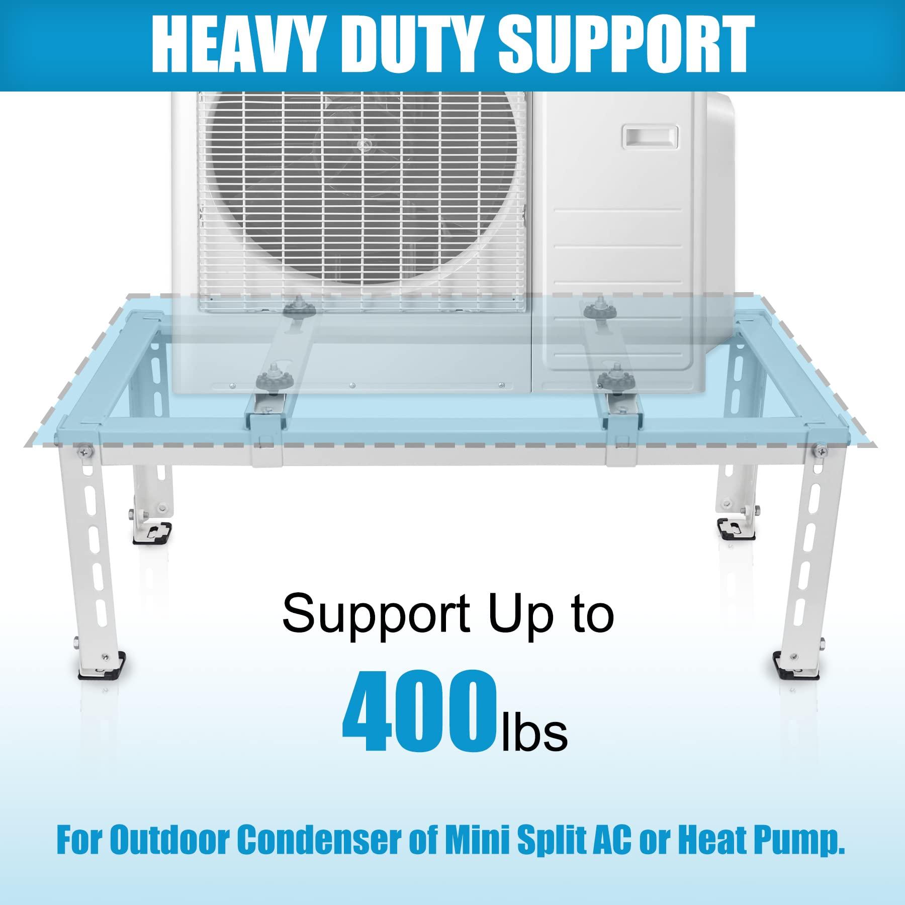 Air Jade Air Jade Mini Split Stand for 9,000-24,000 BTU Ductless Mini Split Air Conditioner Heat Pump, Heavy Duty Mini Split Ground Stand, 400 lbs