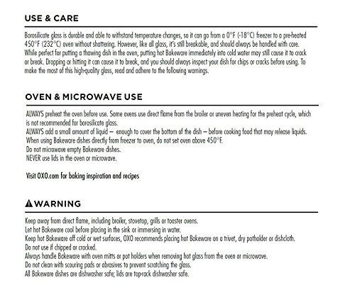 OXO OXO Good Grips Glass 2 Qt Baking Dish with Lid