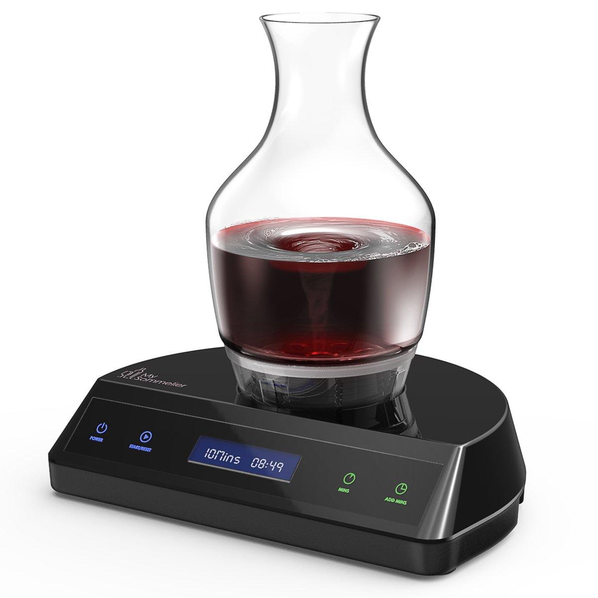 HUMBEE Chef HUMBEE Chef My Sommelier Electric Wine Aerating Decanter, Black -
