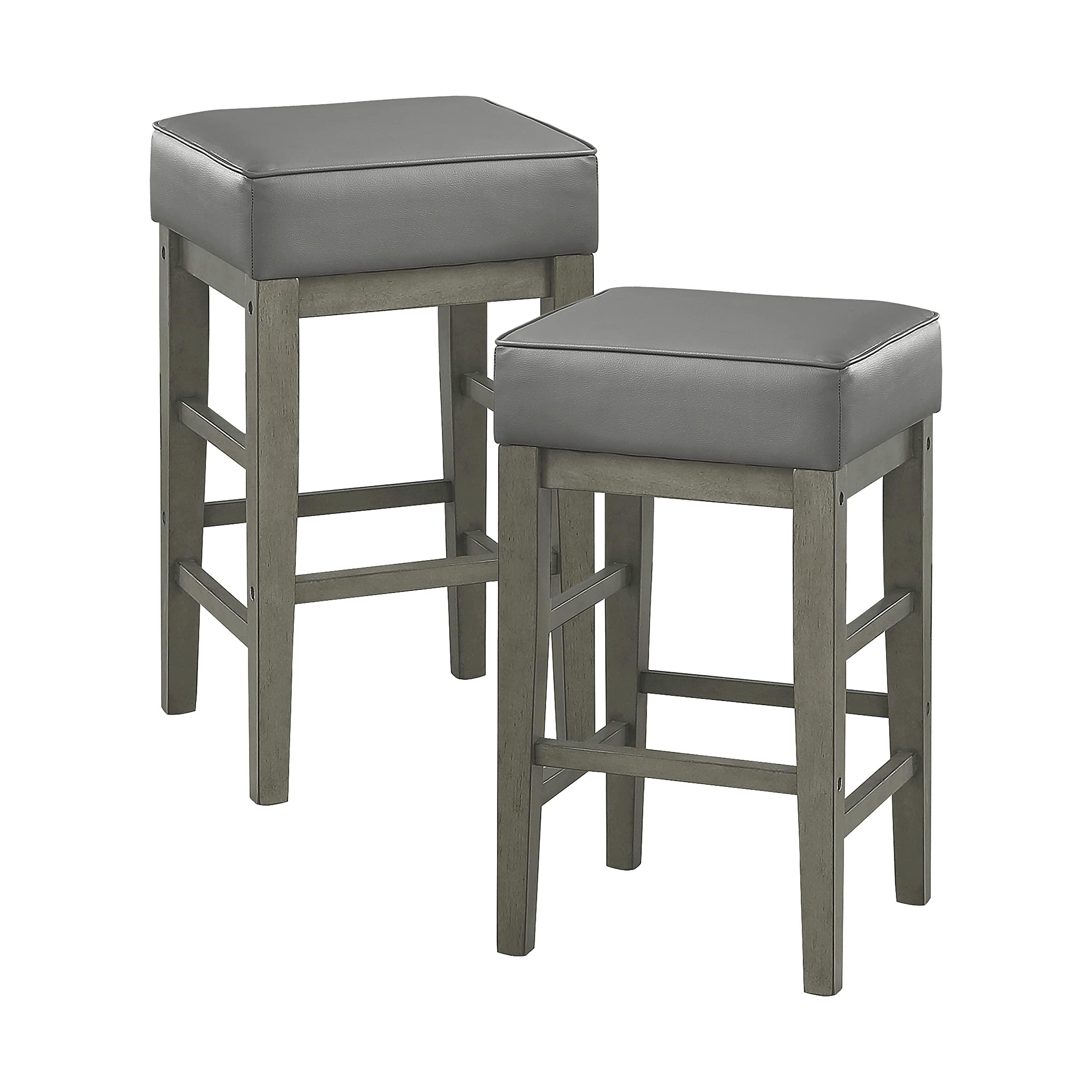 Lexicon Lexicon Wrigley Counter Height Stool (Set of 2), 26\" SH, Gray