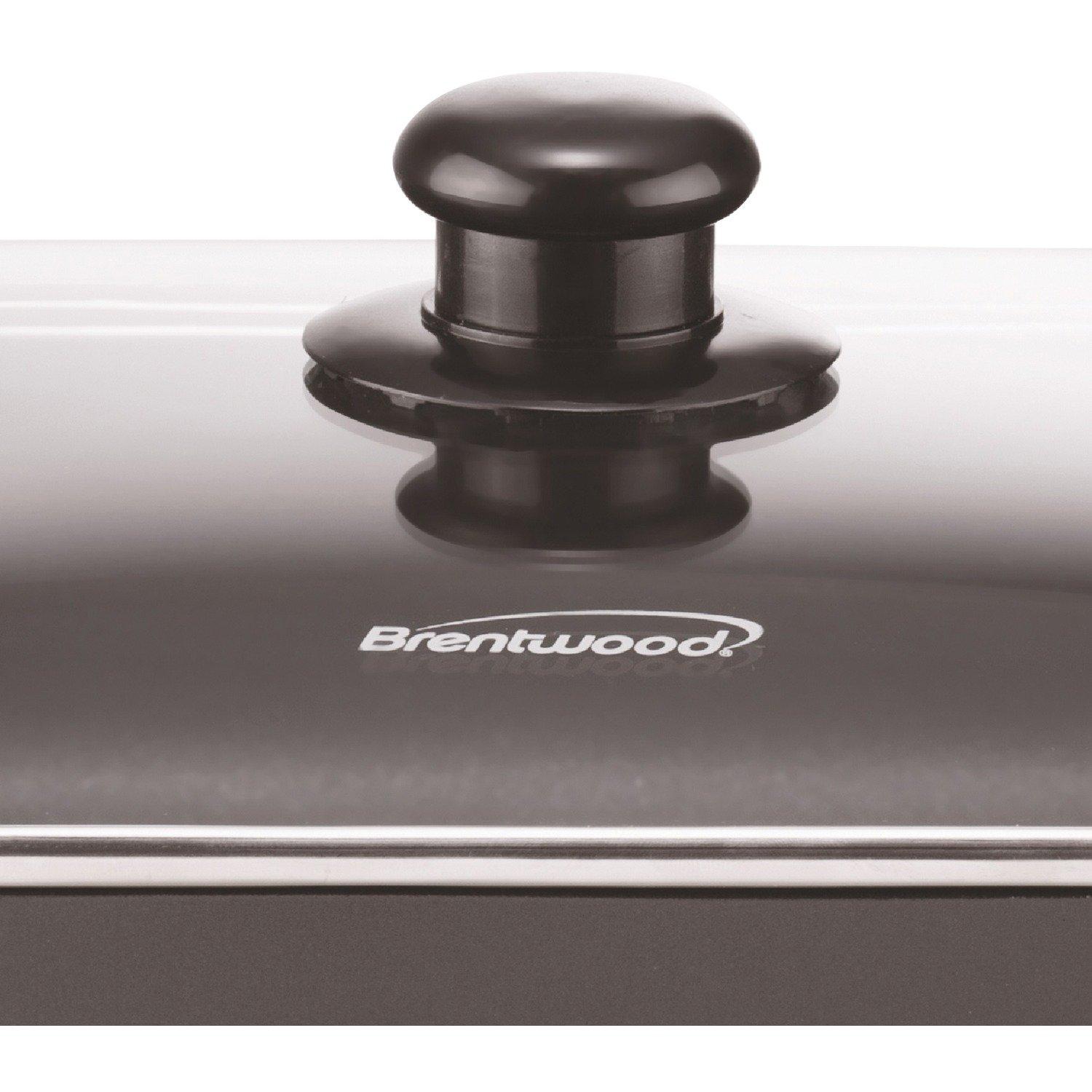 Brentwood Brentwood SK-75 16-Inch Non-Stick Electric Skillet with Glass Lid, Black