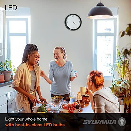 LEDVANCE SYLVANIA LED A19 Light Bulb, 100W = 14W, Non-Dimmable, Frosted Finish, 1500 Lumens, 2700K, Soft White - 4 Pack (78101)