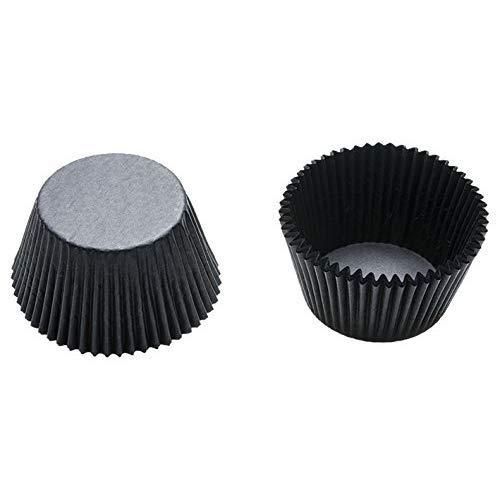 DECORA DECORA 60 Pieces Baking Cups, 55 x 45 mm, Black