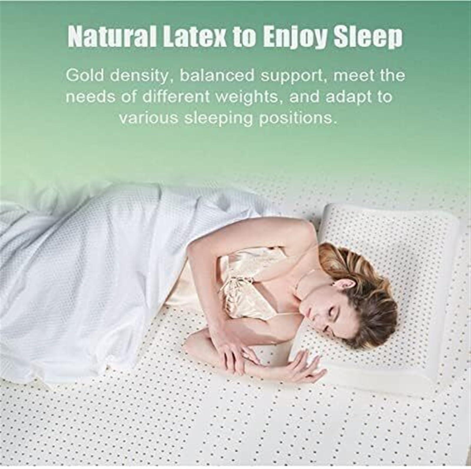 BMPAALN BMPAALN Natural Latex Topper,Organic Latex Mattress Topper White Latex Foam Mattress Topper | Best for Orthopedic Support | Ergonomic and Environmentally Friendly King(4in,200x200cm(79x79in))