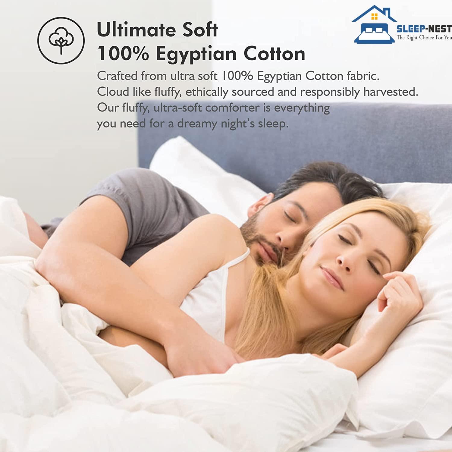 Decent Collection Decent Collection Split-King Sheets for Adjustable Bed Luxurious Heavy 1500-TC Egyptian Cotton 5-Piece Sheets Set Fits 18-20\" Fully Elastic Deep Pocket (Solid, Ivory)