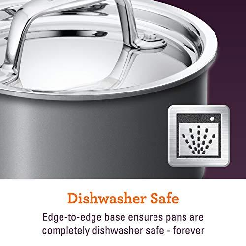 Breville Breville - 84478 Breville Thermal Pro Hard Anodized Nonstick Sauce Pan/Saucepan with Lid, 2 Quart, Gray