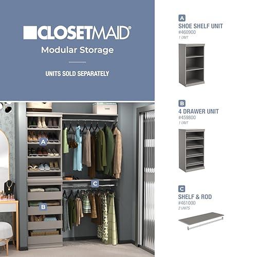 ClosetMaid ClosetMaid Modular Storage Shelf Unit with 3-Shelves, Taupe