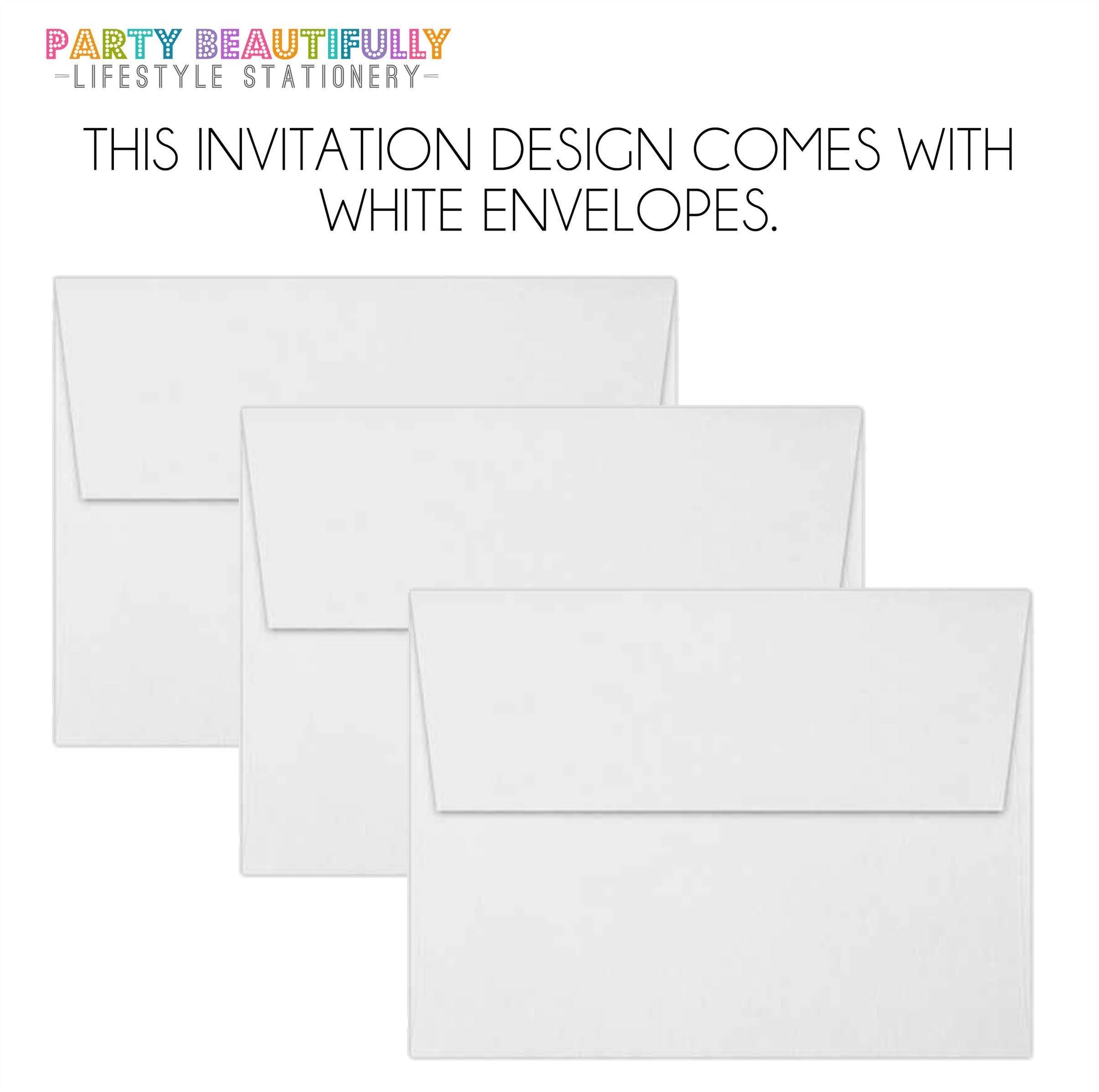 Party Beautifully Girls First Communion Invitations, Spanish First Communion Invitations For Girls, Pink Communion Invitations, Girls Communion Invites With Envelopes (Pink & Lavender)