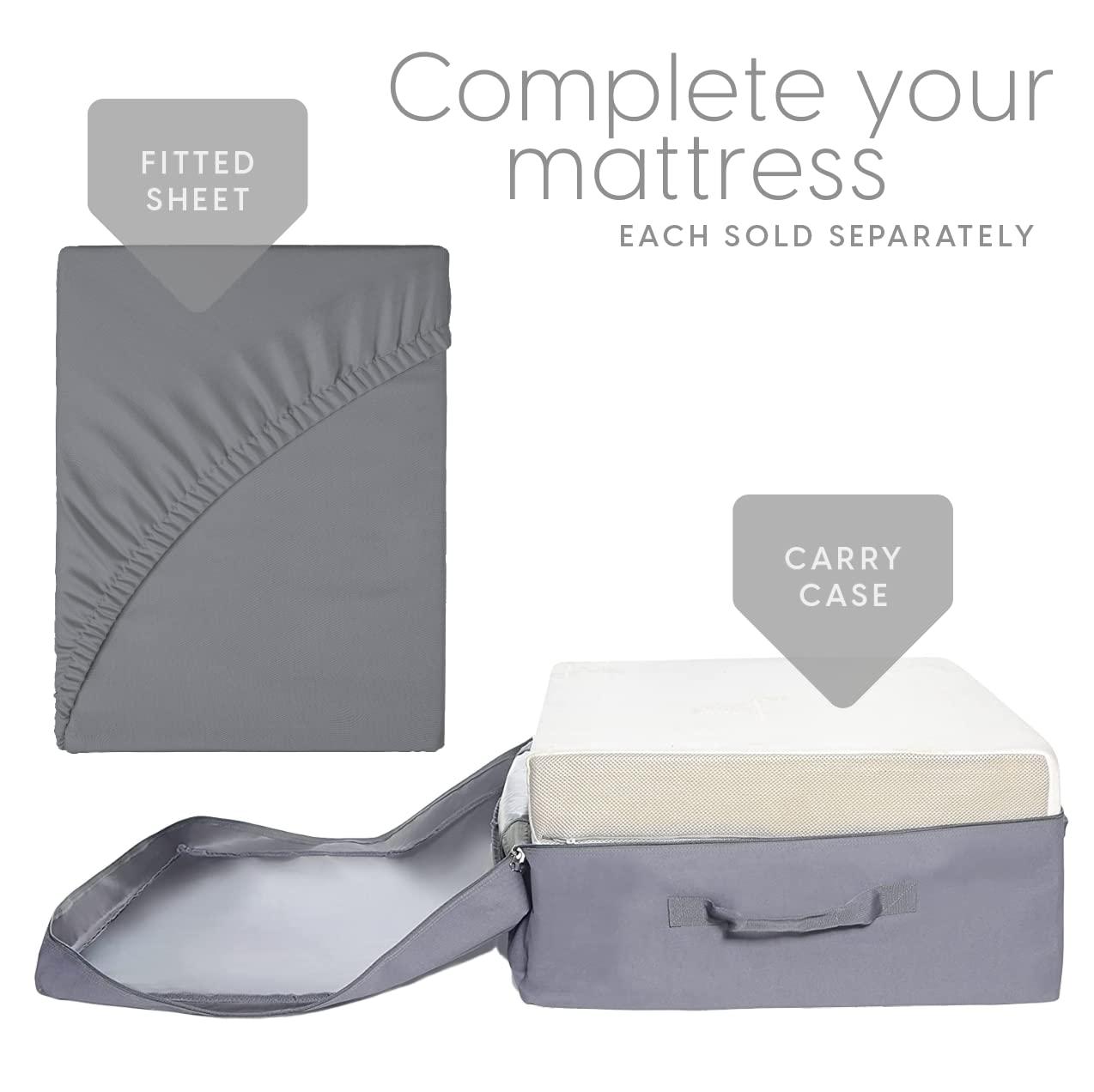 Milliard Milliard Tri Folding Mattress with Washable Cover Space Saver Single Size (75 inches x 25 inches x 4 inches)