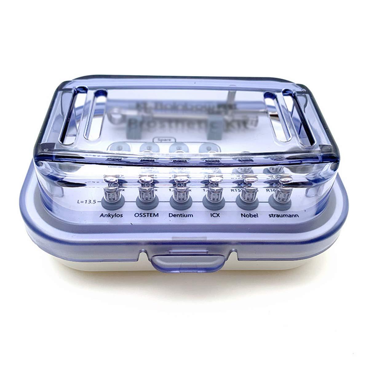 HSRG HSRG Dental Implant Restoration Tool Kit Dental Universal Implant Torque Screwdrivers Wrench, Dental Screwdriver Implant Wrench (1 Whole Set)