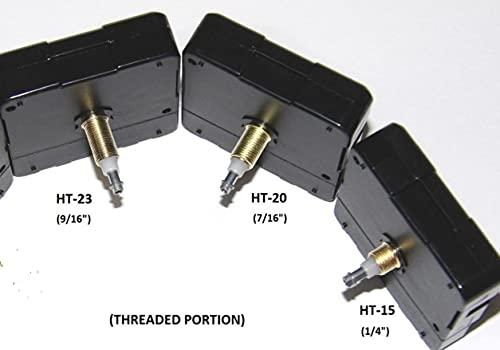 Clockparts High Torque (Silent Sweep) Clock Movement with Large 8" Spaded Hands (#34) Large Wall Clock Clock Parts High Torque Non Ticking