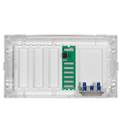 On-Q Legrand - OnQ, Cable Management, Structured Media Enclosure, In-Wall Enclosure for MDU, Screw-On Cover, 8 inch, Glossy White, EN0800