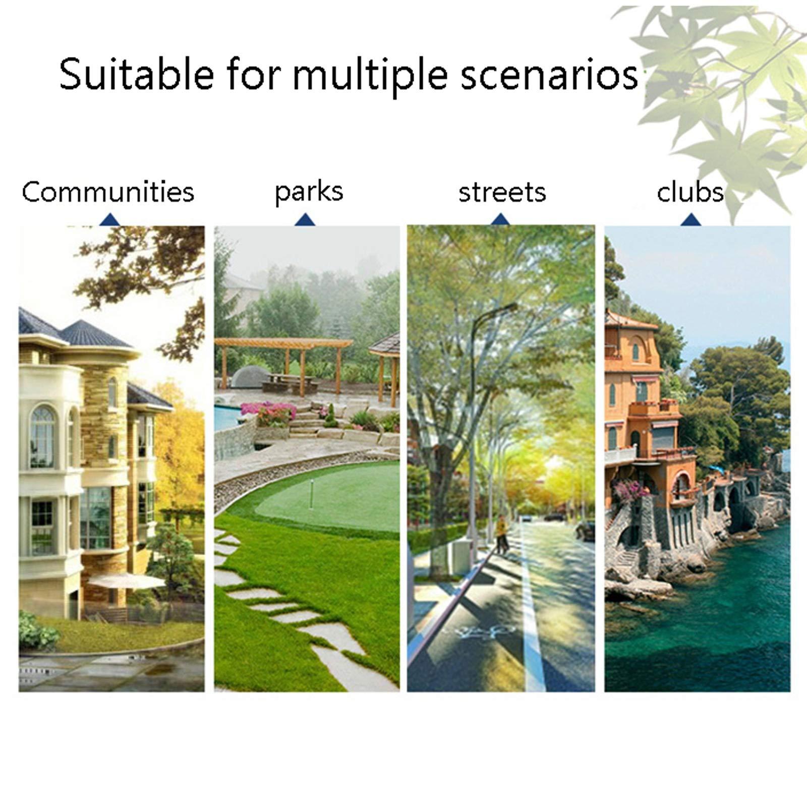 TOMYEUS TOMYEUS Outdoor Trash Can Outdoor Retro Trash Can Square Iron Commercial Waste Bin 35-inch Tall Recessed Panel Garbage Can, Recessed Decorative Panel, Black Garbage Enclosure