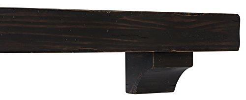 Pearl Mantels Pearl Mantels 412-48-20 The Shenandoah 48-Inch Shelf/Mantel Shelf Espresso Rustic Distressed Finish