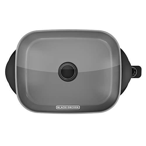 BLACK+DECKER BLACK+DECKER Electric Skillet, Variable Temperature Control, Nonstick Cooking Surface, Dishwasher Safe, Tempered Glass Lid, 12\"x15\"