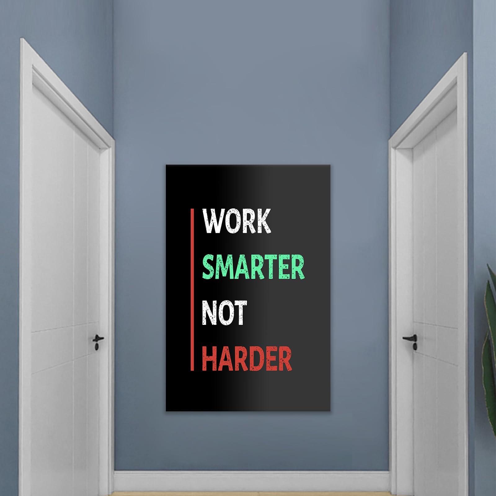 DINGFUN Inspirational Poster Wall Art Motivational Entrepreneur Quotes Print on Canvas Black Background Positive Picture Painting Artwork for Living Room Office Workplace Gym Ready to Hang [24\'\'Wx36\'\'H]