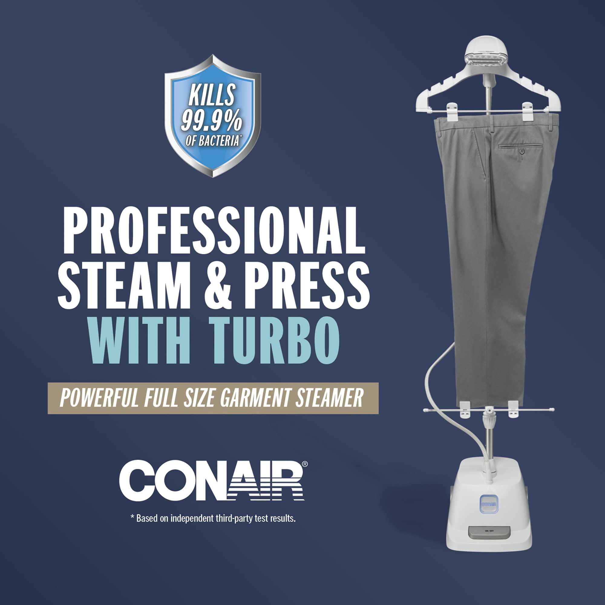 Conair Conair Full Size Garment Steamer for Clothes, Turbo ExtremeSteam 1875W Professional Steam and Press