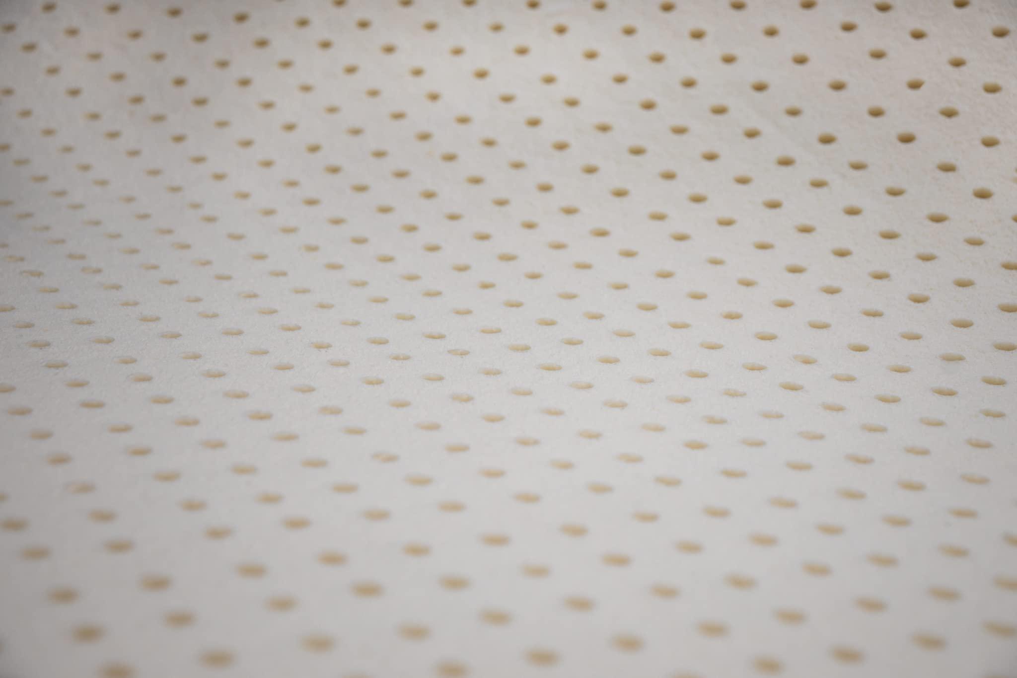 ORGANIC TEXTILES 3\" Inch Organic Latex Mattress Topper Pad (Medium, Full Size) GOLS Certified, Back Pain Relief Support, Hypoallergenic, Cooling and Breathable