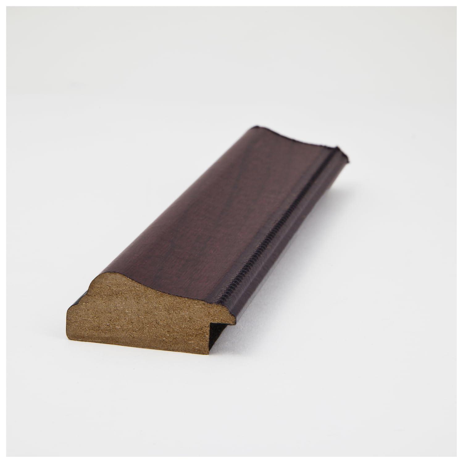 ArtToFrames ArtToFrames 28x36 Inch Brown Picture Frame, This 1.75 Inch Custom MDF Poster Frame is Mahogany and Burgundy, Great for Your Art or Photos - Comes with Economy Acrylic