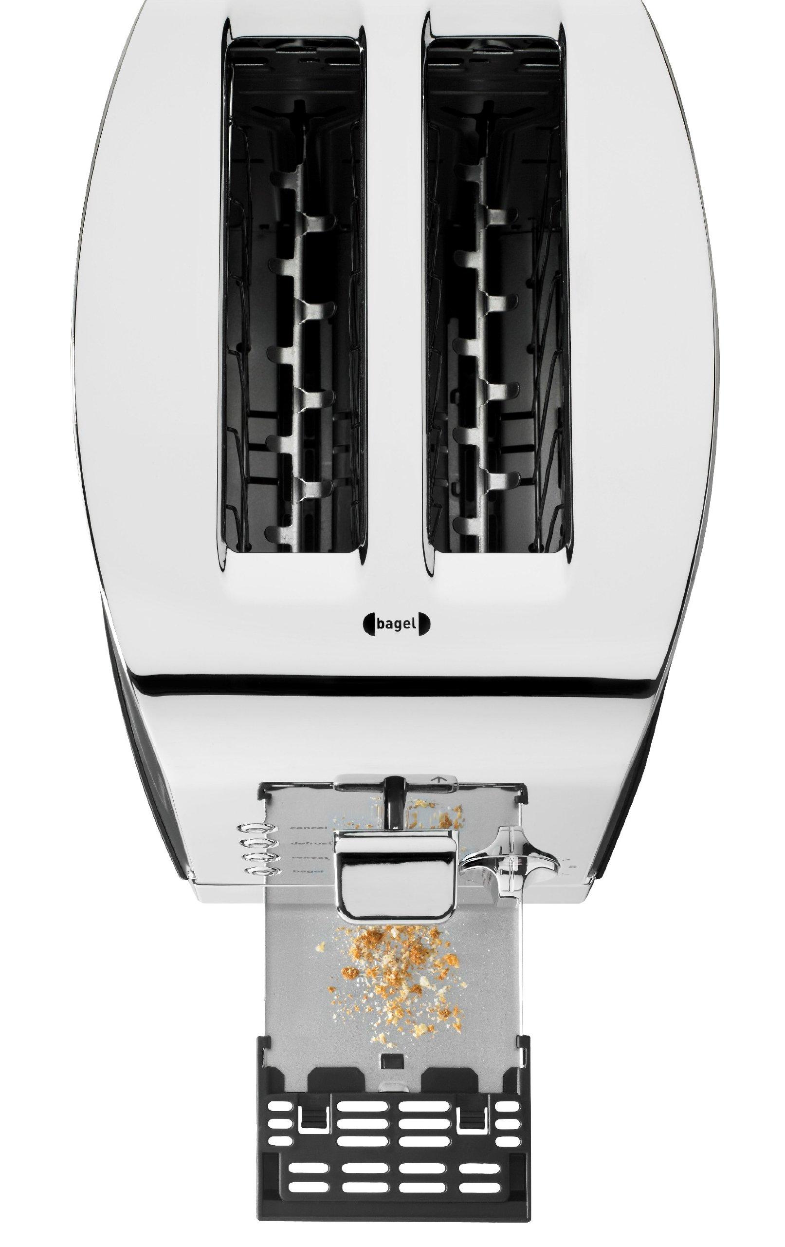 KRUPS KRUPS: 2 Slice Toaster, Stainless Steel Toaster, 5 Functions with Cancel, Toasting, Defrost, Reheat and Bagel, Cord Storage, Silver