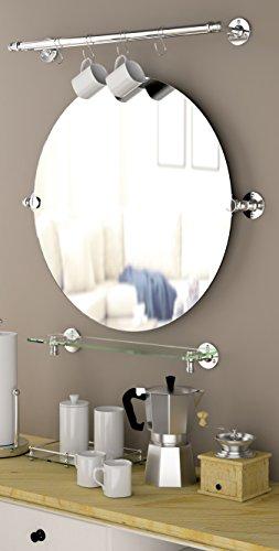 Gatco Gatco 4419S Cafe Rectangle Mirror Chrome, 31.5 H x 27.5 W