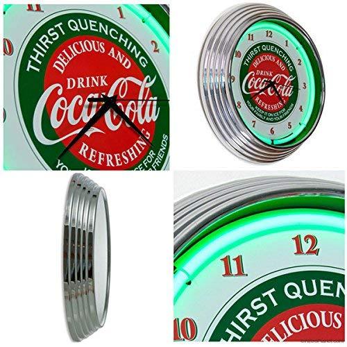 Neonetics Neonetics Drinks Coca Cola Evergreen Neon Wall Clock, 15"
