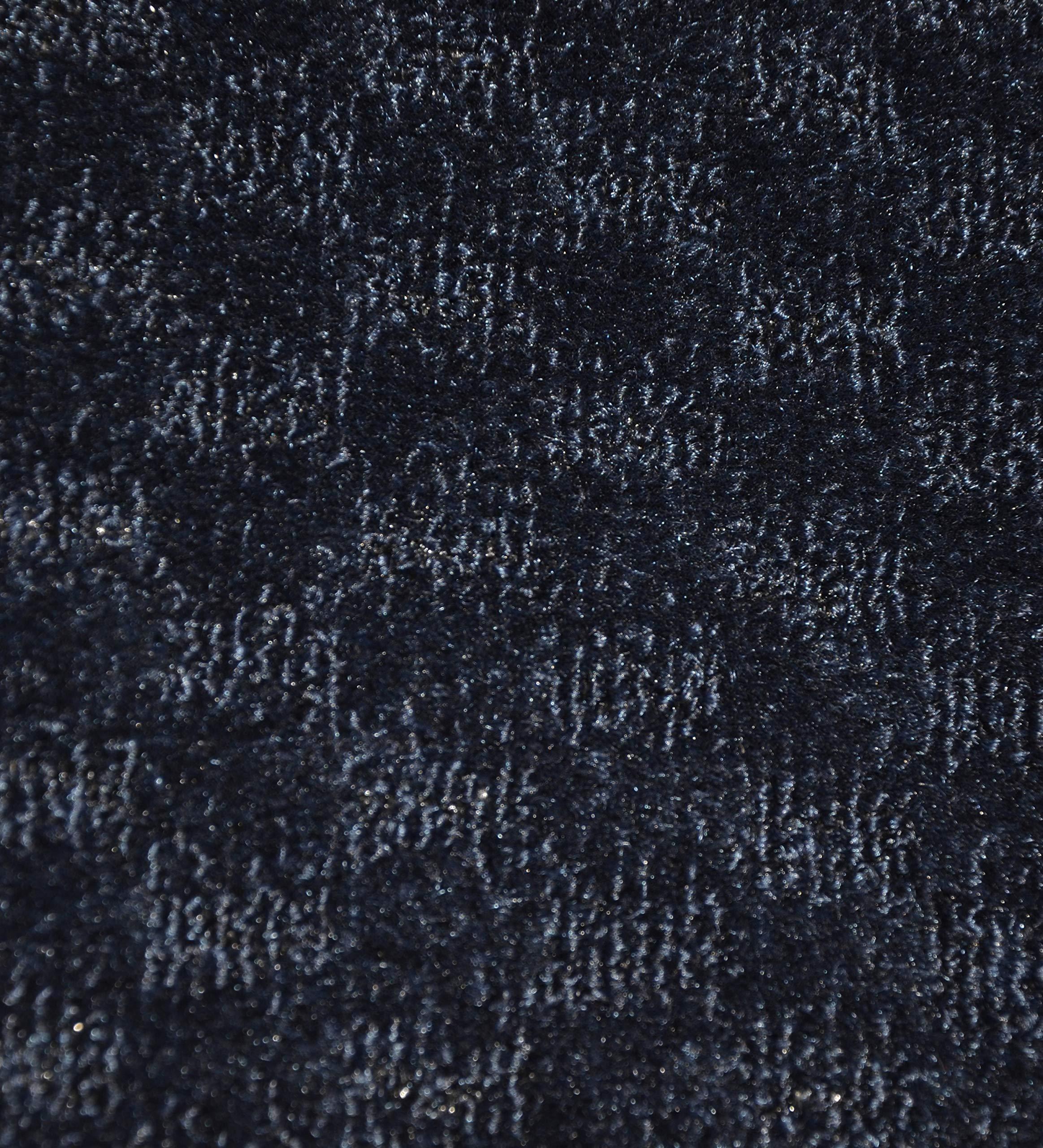 Garland Rug Garland Rug Medallion 7'6" x 9'6" Navy Non Slip Polypropylene Area Rug- Ideal for Living Rooms & Hallways, Stylish & Durable for High-Traffic Areas