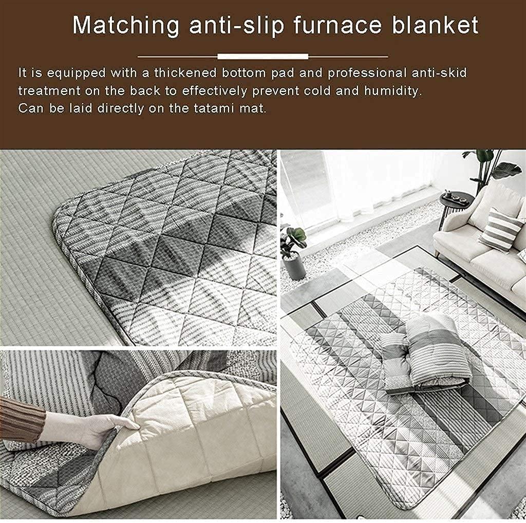 JINCAN JINCAN Kotatsu Table with Heater and Blanket Table Gray kotatsu Japanese Heating Electric Heating Tatami Heating Quilt