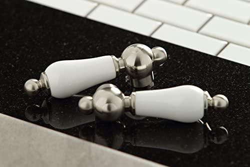 Kingston Brass Kingston Brass KS1278PLBS Heritage 8" Kitchen Faucet with Brass Sprayer, Brushed Nickel