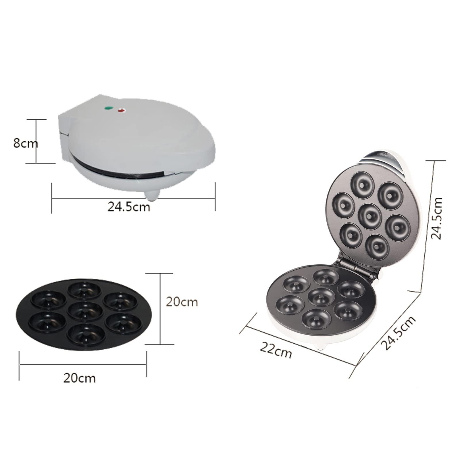 Fnppyrd Portable Donut Maker, Electric Donut Machine for Breakfast Snack Dessert