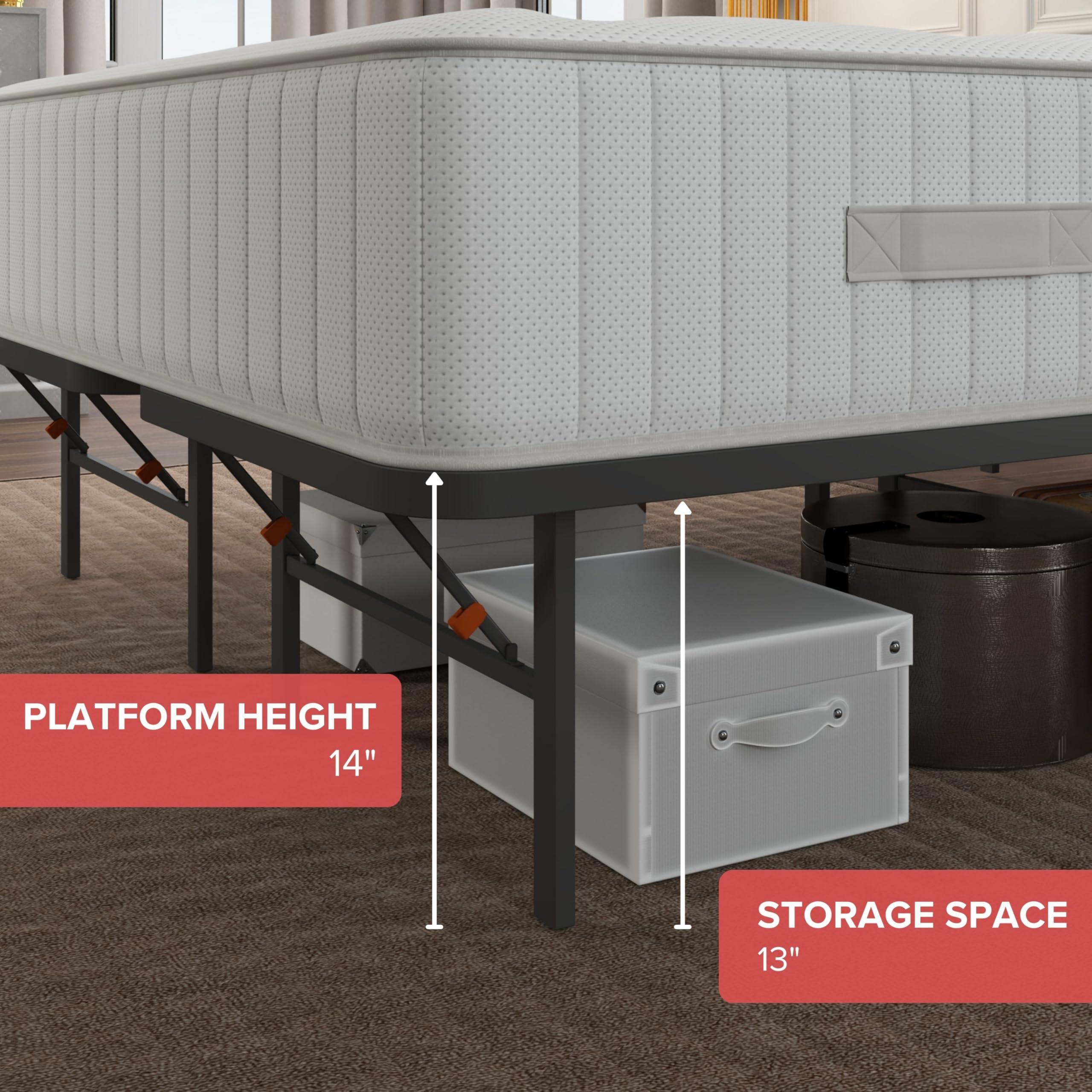 Hollywood Bed Frames Hollywood Bed Frames Bedder Base Platform, Double, Black