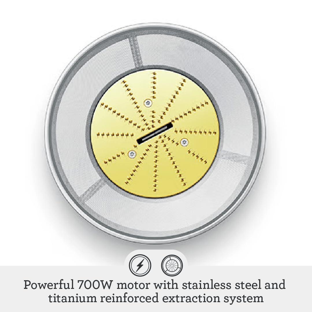 Breville Breville the Juice Fountain Compact Juicer, 10\" x 10.5\" x 16\", Silver