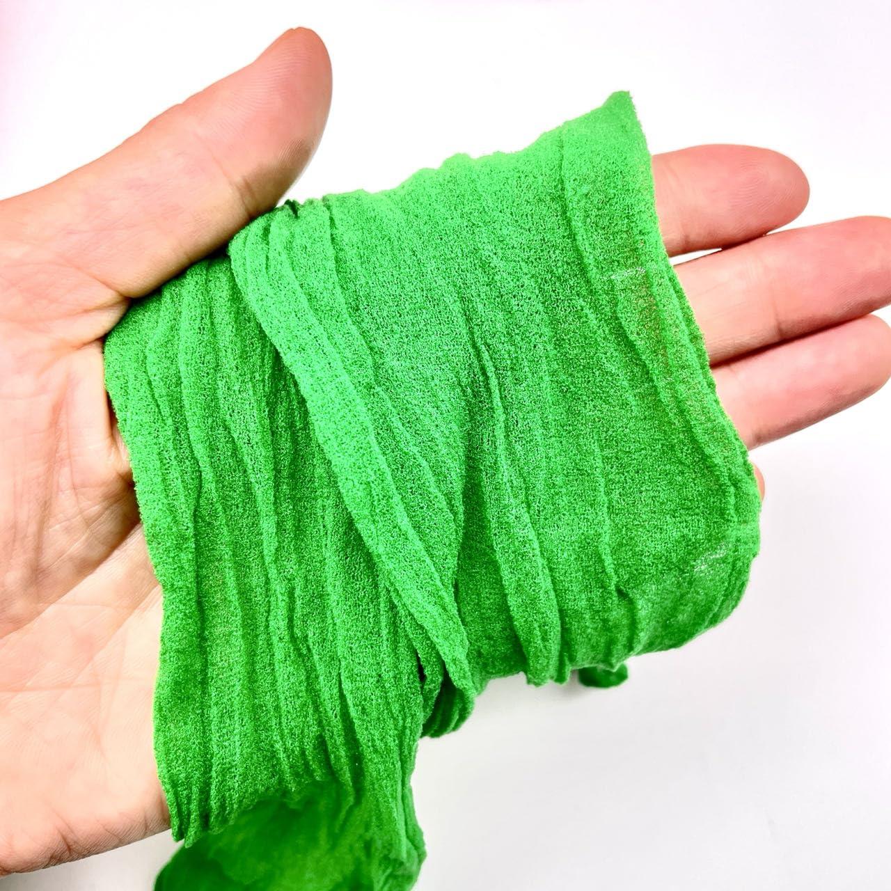 Lmlliang Lmlliang10PC Nylon Stockings Flower 23\" Inch(59cm),Mesh Flower for DIY Flower Making(Vivid Greeen)