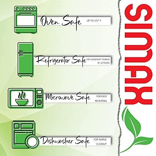 SIMAX Simax Glass Roaster Dish, Large Square Roaster Pan For Baking And Cooking, Oven and Dishwasher Safe Cookware, 1.5 Quart Casserole Oven Pan