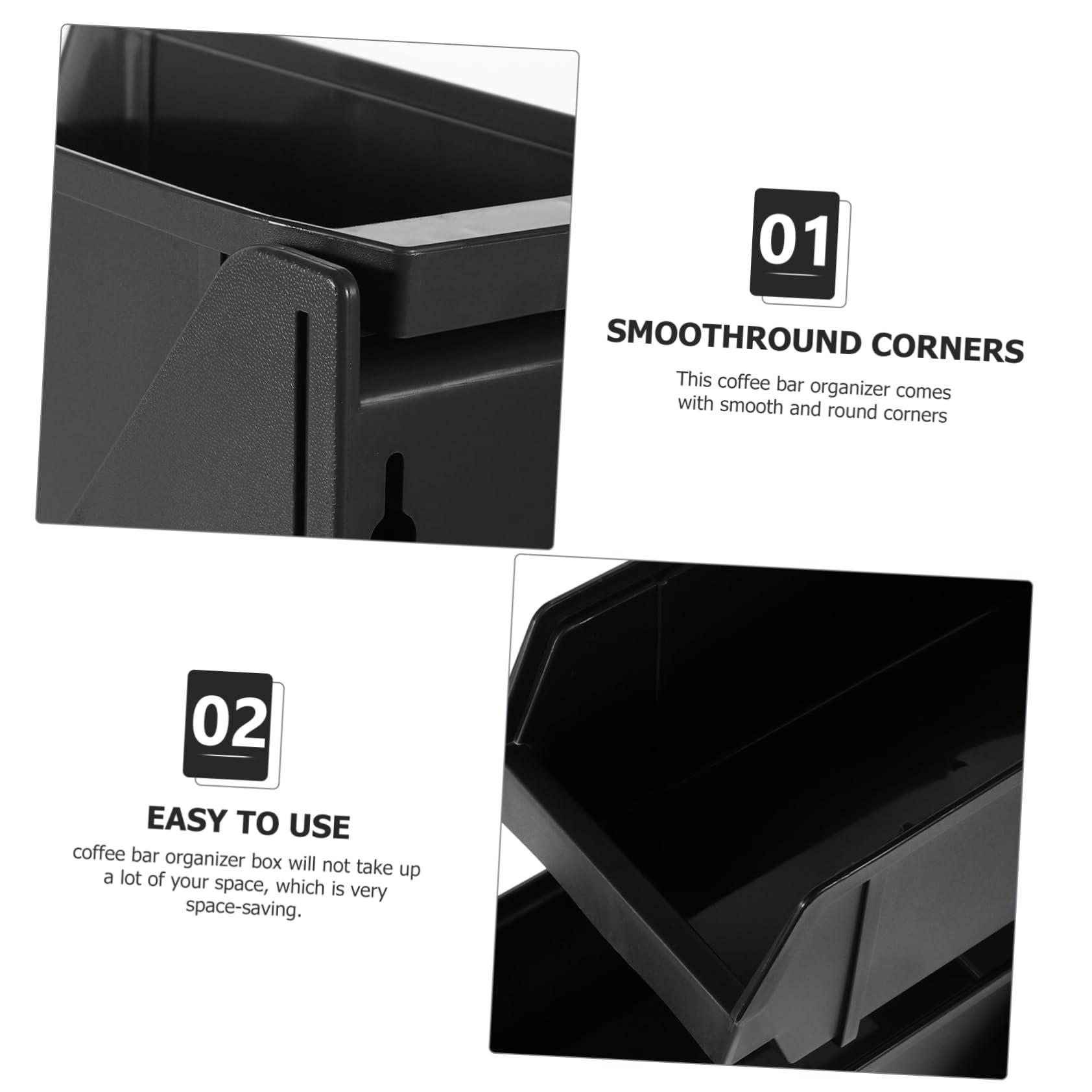 STOBAZA STOBAZA Coffe Station Organizer Coffee Cup and Condiment Countertop Organizer Coffee Station Countertop Cup Dispenser Condiment Organizer Accessories for Office Home