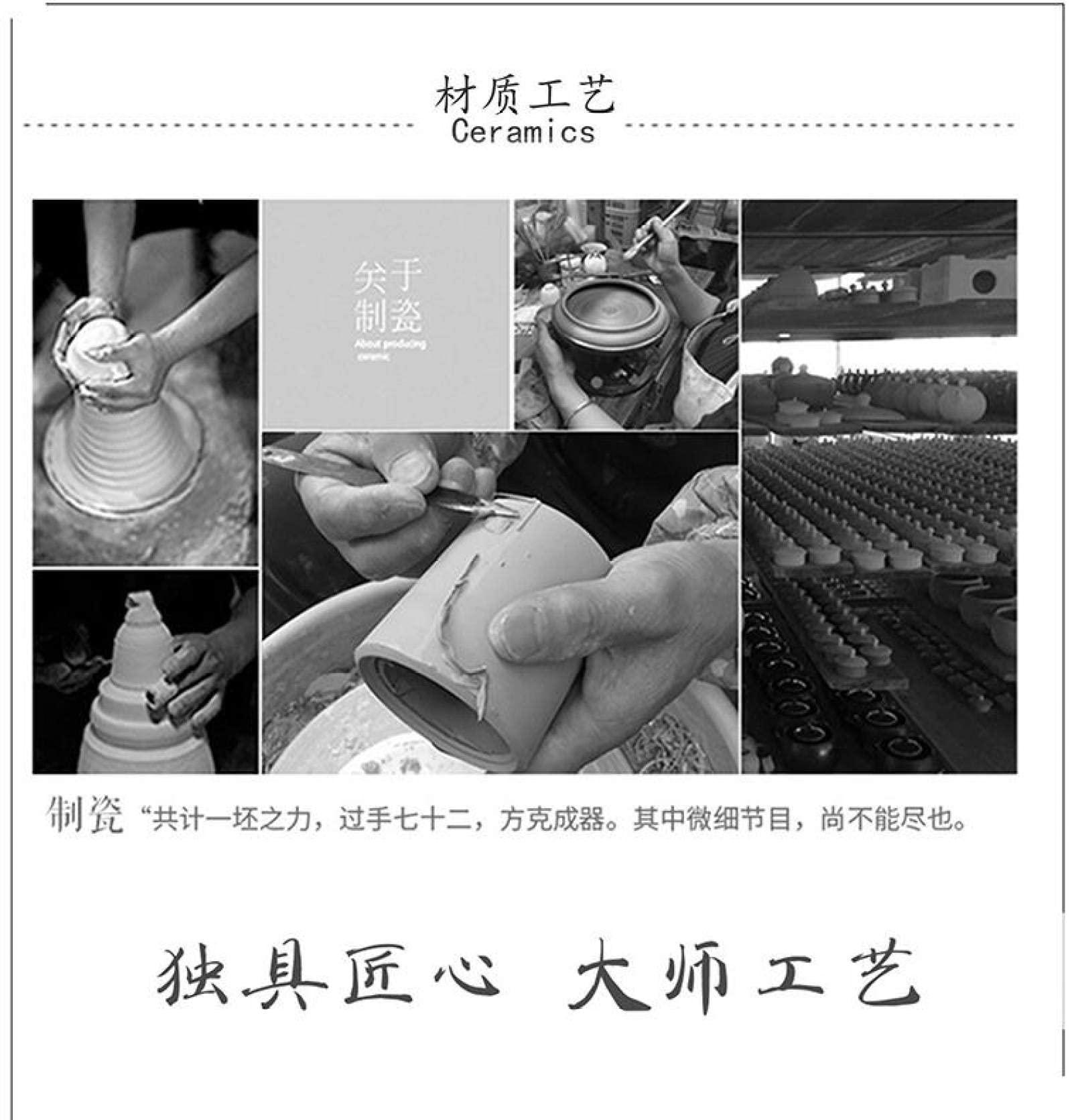 MbeLLO TeapotCeramic Tea Pot - 250Ml Customized Tea Infuser Yellow Ceramic Teapot Home Beauty Tea Kettle Wedding Tea Set Supplies Chinese Style A,Universal Size