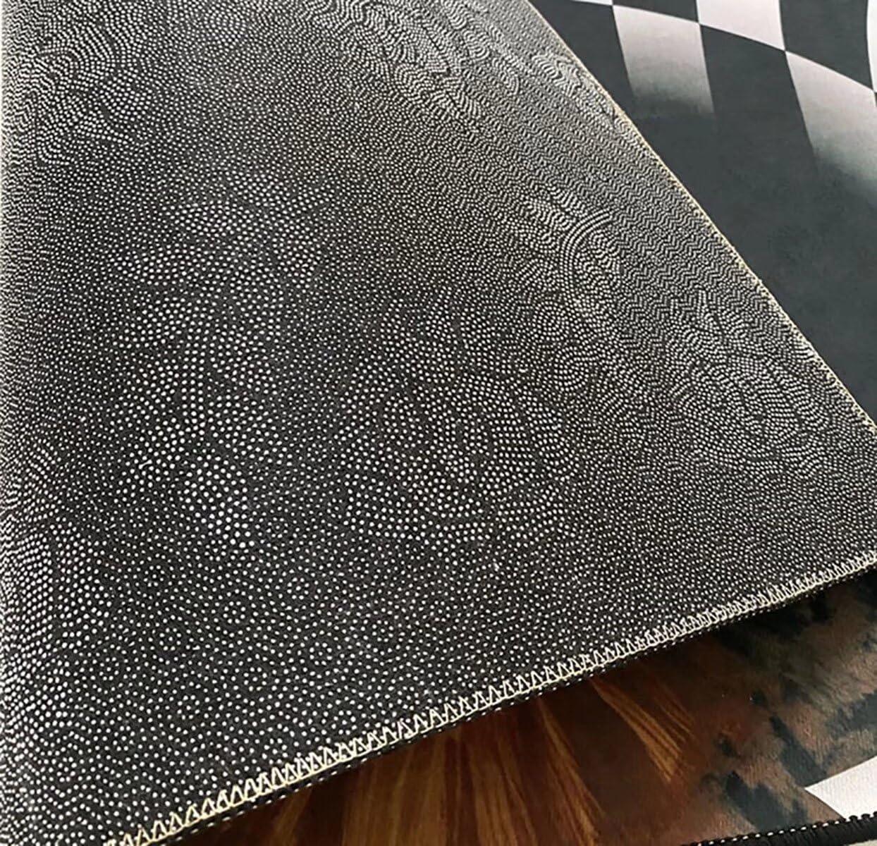 Qkjtyt Modern 3D Vortex Optical Illusion Area Rug for Living Room Geometric Abstract Swirl Print Rectangluar Rugs Pink/Black Home Floor Carpet Mat,6'x9'