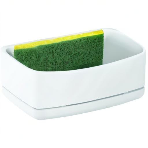 Command Command Under Sink Sponge Caddy, Total 2 Sponge Holders with 8 Command Strips, 2 Pack of 1 Caddy, Organize Damage-Free