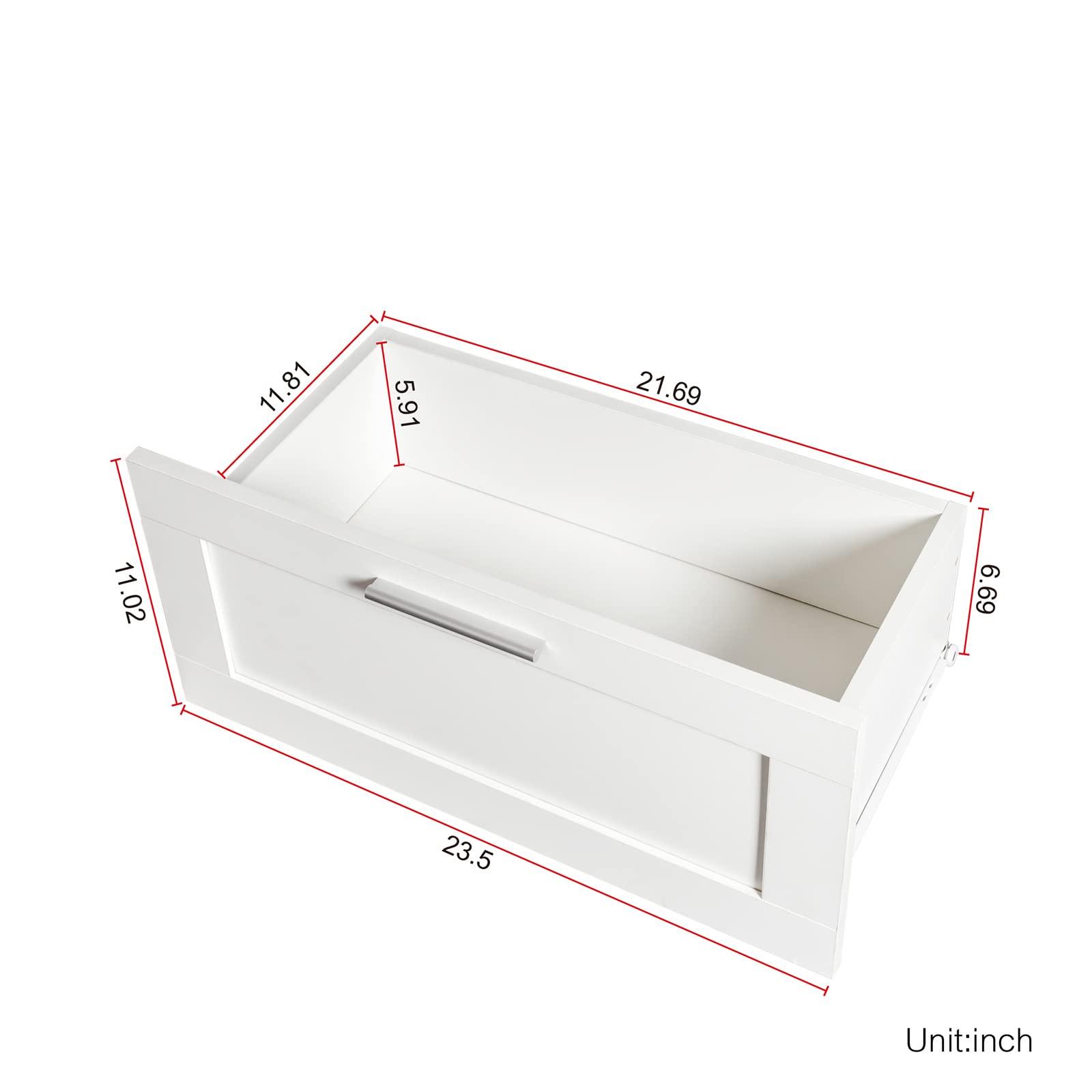 SAYGI Modern TV Stand Minimalist TV Cabinet for up to 80 inch TV, Living Room Entertainment Center, Wood Gaming Media Console, Open Locker, Large Storage Space, Easy Assembly, White + MDF