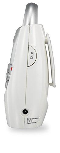 VTech VTech DM221 Audio Baby Monitor with up to 1,000 ft of Range, Vibrating Sound-Alert, Talk Back Intercom & Night Light Loop, White/Silver